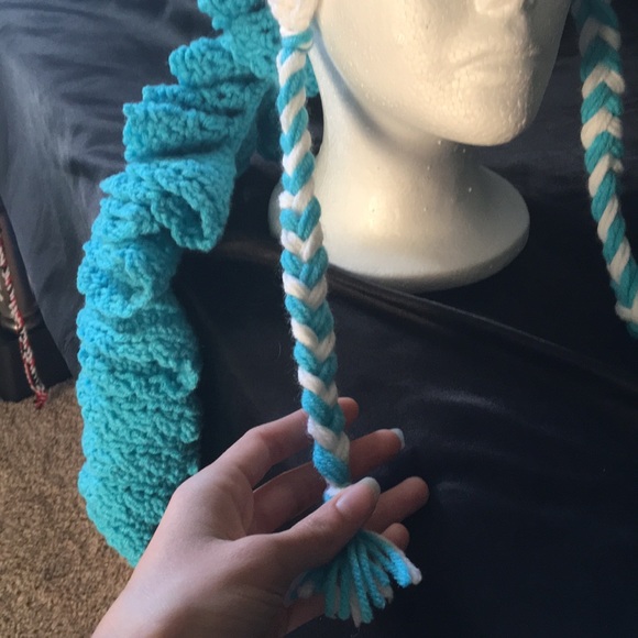 Handmade Crochet Unicorn Hat - Picture 3 of 4